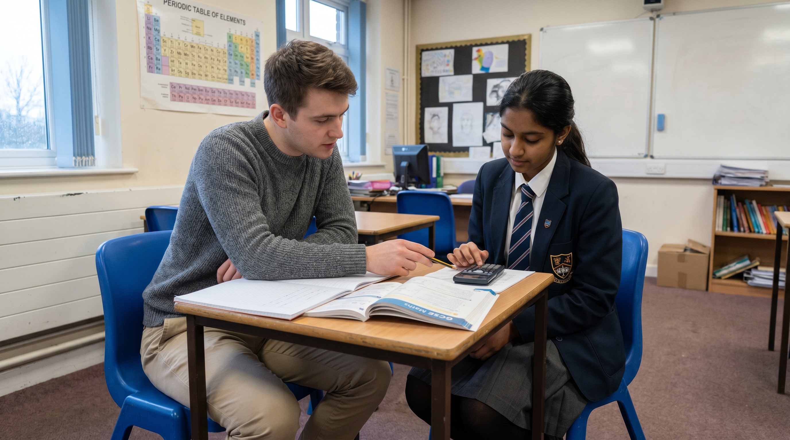 One-to-one tutoring session in Penn